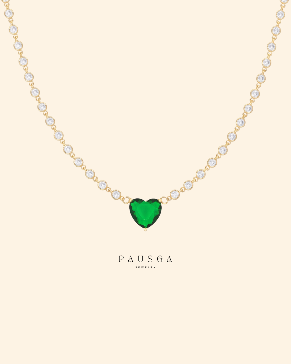 Amor Verde Heart Necklace