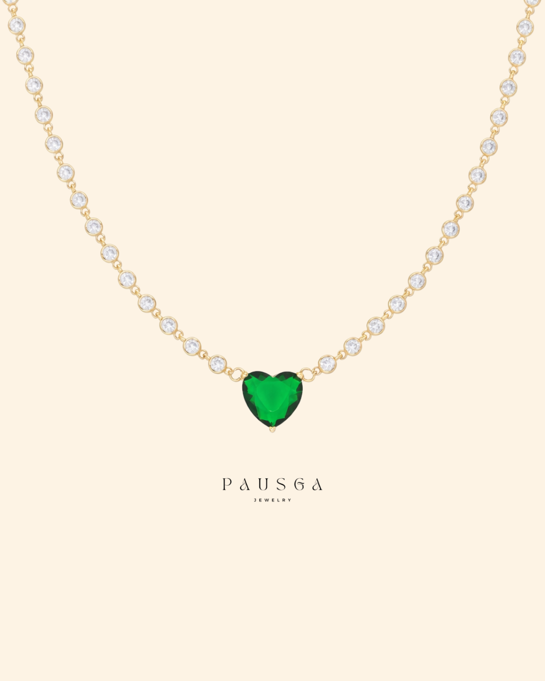 Amor Verde Heart Necklace