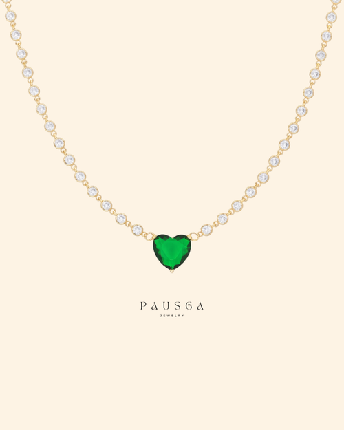Amor Verde Heart Necklace