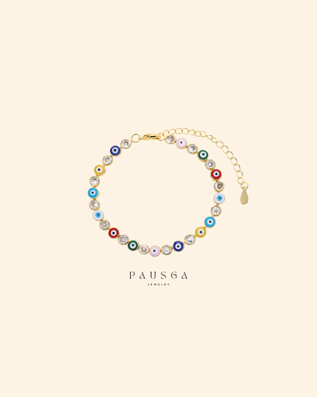 Multi Color Evil Eye Bracelet