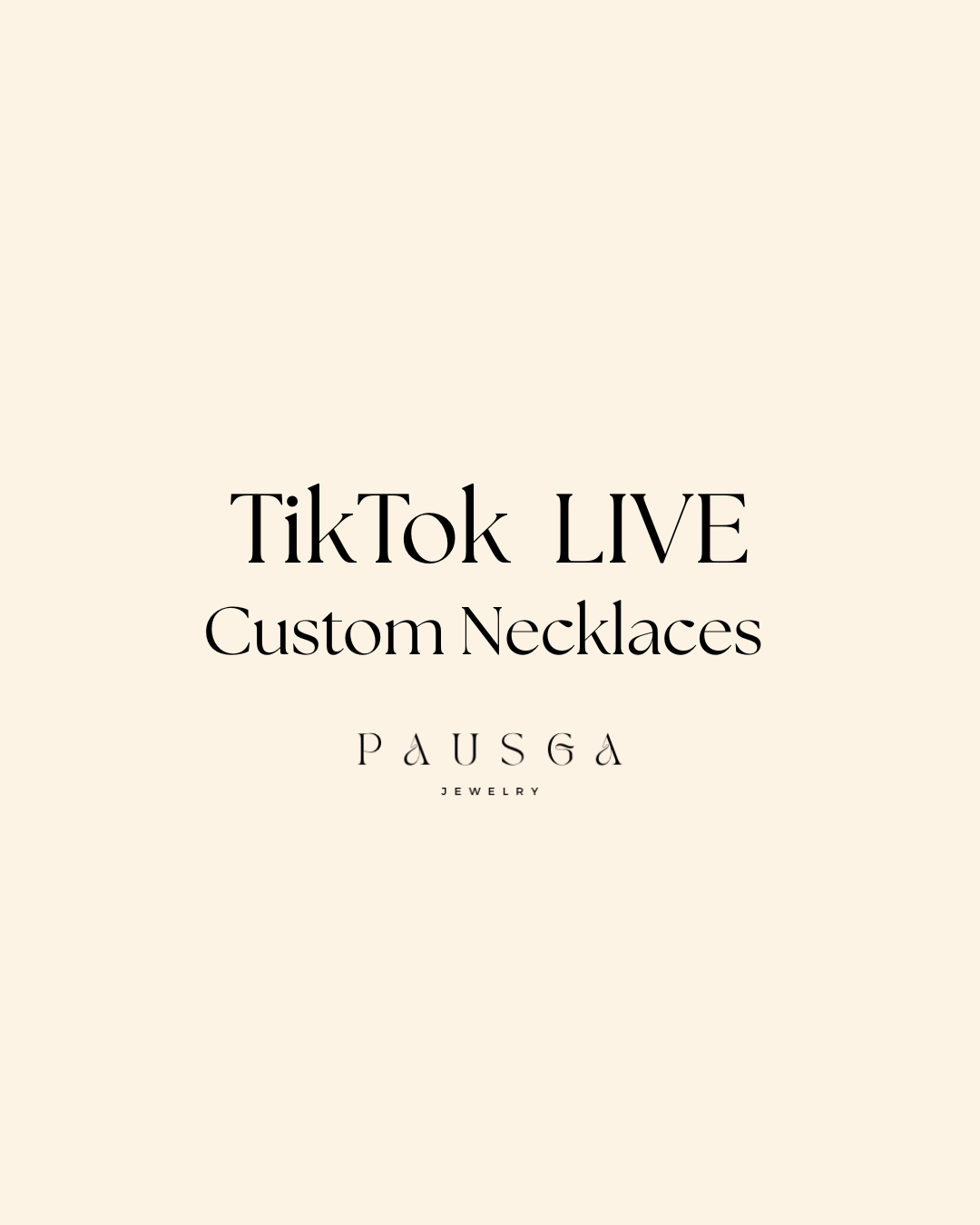 LIVE TikTok Necklaces