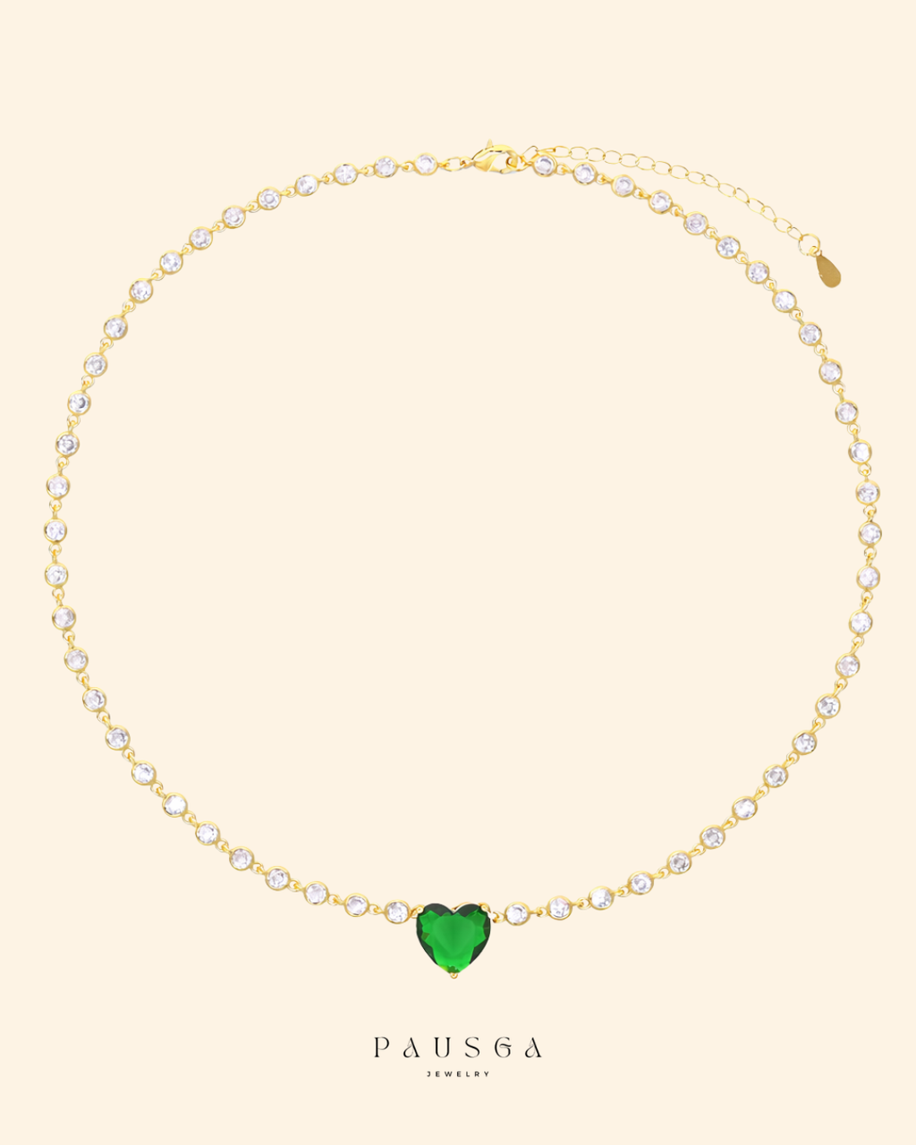 Amor Verde Heart Necklace