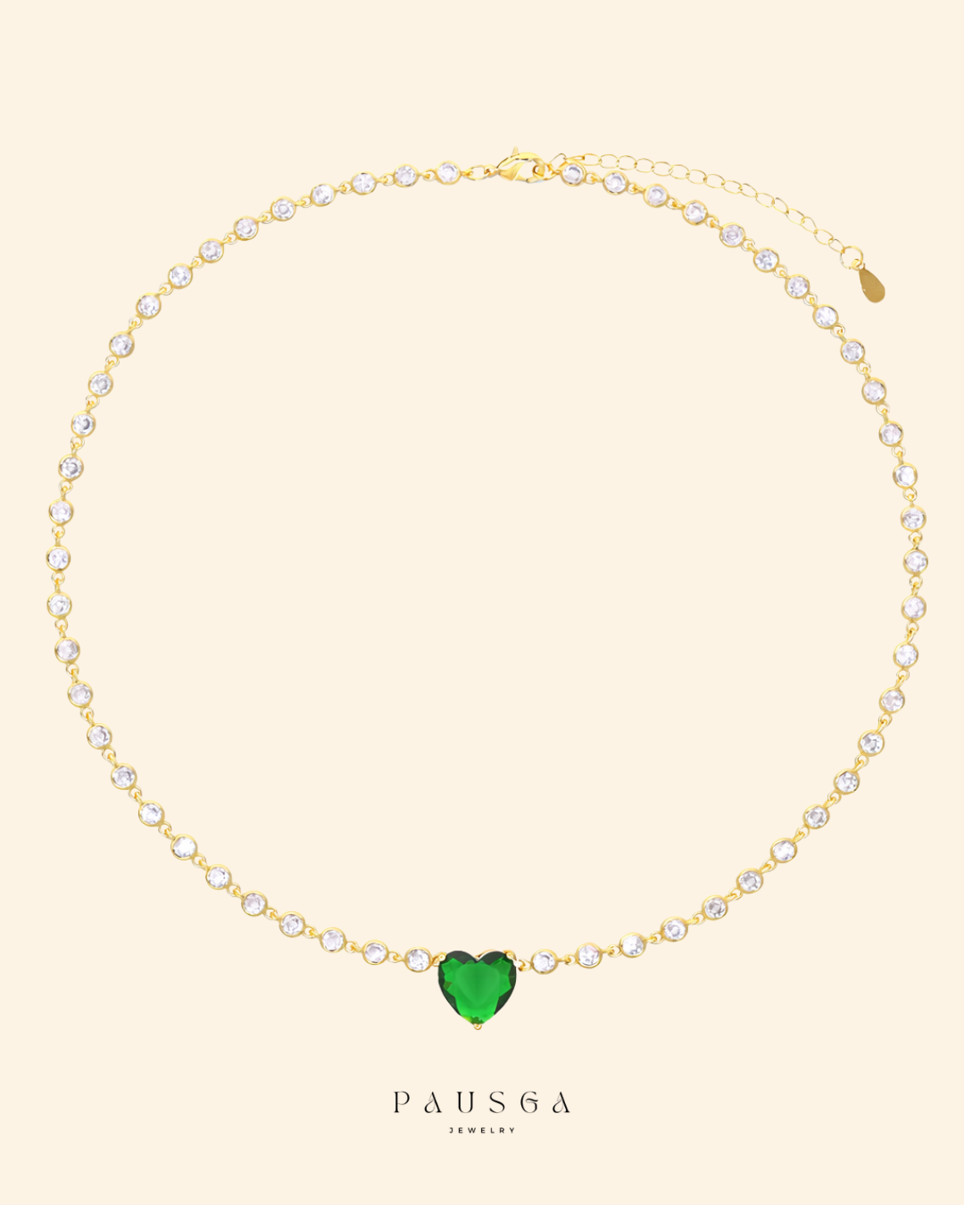 Amor Verde Heart Necklace