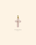 Natural Stone Cross Pendant